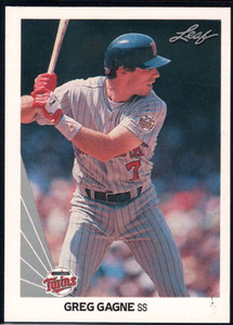 1990 Leaf #302 Greg Gagne VG Minnesota Twins 
