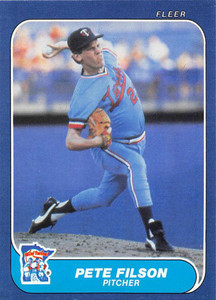1986 Fleer #393 Pete Filson VG Minnesota Twins 