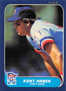 1986 Fleer #397 Kent Hrbek VG Minnesota Twins 