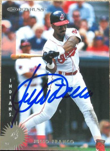 Julio Franco Autographed 1997 Donruss #330