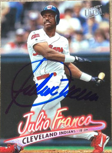 Julio Franco Autographed 1997 Fleer Ultra #48