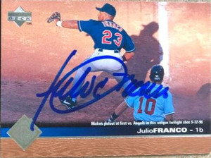 Julio Franco Autographed 1997 Upper Deck #51
