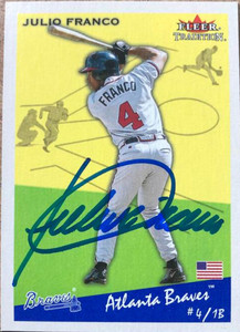 Julio Franco Autographed 2002 Fleer Tradition #19