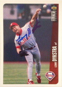 Lenny Dykstra Autographed 1996 Collector's Choice #251