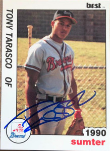 Tony Tarasco Autographed 1990 Best Sumter Braves #23