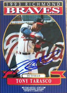 Tony Tarasco Autographed 1993 Bleacher Bums Richmond Braves #12