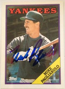 Mike Pagliarulo Autographed 1988 Topps Tiffany #435