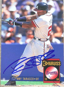 Tony Tarasco Autographed 1994 Donruss #287
