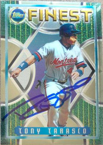Tony Tarasco Autographed 1995 Topps Finest #225