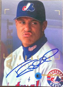 Tony Tarasco Autographed 1995 Skybox E-Motion #155