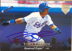 Tony Tarasco Autographed 1995 Upper Deck Electric Diamond #325