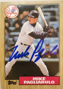 Mike Pagliarulo Autographed 1987 Topps #195
