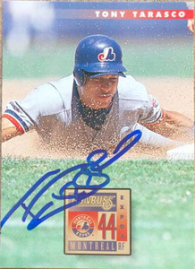 Tony Tarasco Autographed 1996 Donruss #455