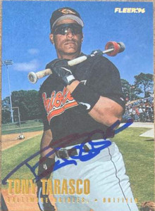 SOLD 118935 Tony Tarasco Autographed 1996 Fleer Update #U9