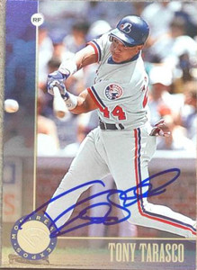 Tony Tarasco Autographed 1996 Leaf #85