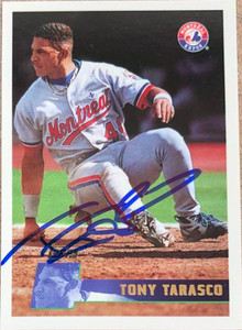 Tony Tarasco Autographed 1996 Topps #37