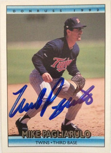 Mike Pagliarulo Autographed 1992 Donruss #62