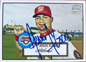 Jesus Flores Autographed 2001 Topps Heritage #6
