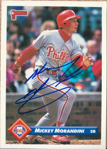 Mickey Morandini Autographed 1993 Donruss #224