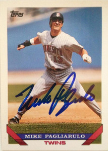 Mike Pagliarulo Autographed 1993 Topps #336