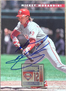 Mickey Morandini Autographed 1996 Donruss #248
