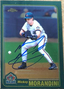 Mickey Morandini Autographed 2001 Topps Chrome #385