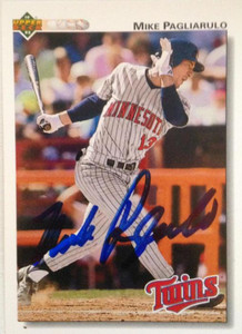 Mike Pagliarulo Autographed 1992 Upper Deck #509