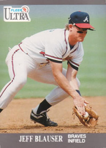 1991 Ultra #2 Jeff Blauser VG Atlanta Braves 