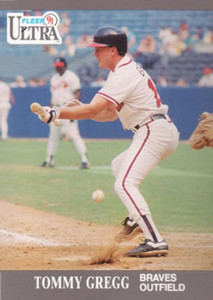 1991 Ultra #6 Tommy Gregg VG Atlanta Braves 