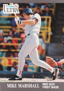 1991 Ultra #35 Mike Marshall VG Boston Red Sox 