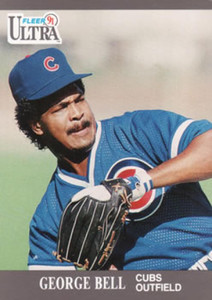 1991 Ultra #55 George Bell VG Chicago Cubs 
