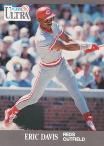 1991 Ultra #91 Eric Davis VG Cincinnati Reds 