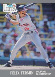1991 Ultra #112 Felix Fermin VG Cleveland Indians 