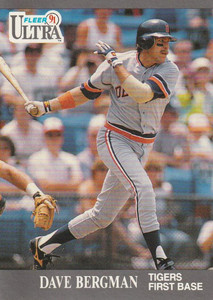 1991 Ultra #120 Dave Bergman VG Detroit Tigers 