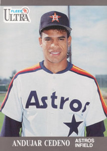 1991 Ultra #135 Andujar Cedeno VG Houston Astros 