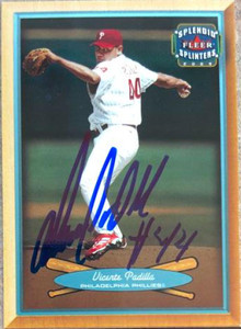 Vicente Padilla Autographed 2003 Fleer Splendid Splinters #44