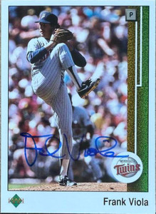 Frank Viola Autographed 1989 Upper Deck #397