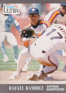 1991 Ultra #139 Rafael Ramirez VG Houston Astros 
