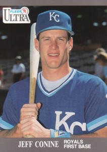 1991 Ultra #145 Jeff Conine VG RC Rookie Kansas City Royals 