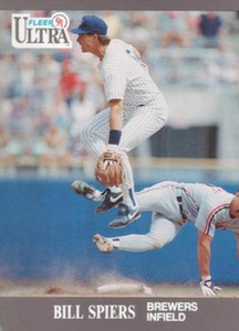 1991 Ultra #181 Bill Spiers VG Milwaukee Brewers 