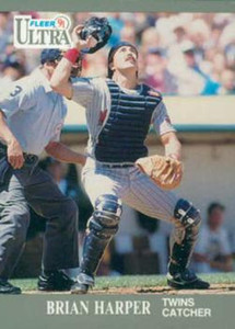 1991 Ultra #188 Brian Harper VG Minnesota Twins 