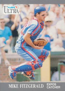 1991 Ultra #201 Mike Fitzgerald VG Montreal Expos 