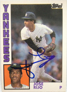 Jose Rijo Autographed 1984 Topps Traded #100T Rookie Card