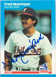 Fred Manrique Autographed 1987 Fleer Update #U-72