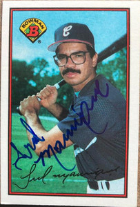 Fred Manrique Autographed 1989 Bowman #66