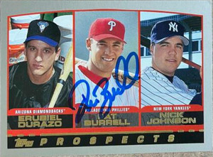 Pat Burrell Autographed 2000 Topps #204 
