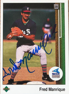Fred Manrique Autographed 1989 Upper Deck #628 COR 