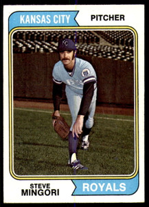 1974 Topps #537 Steve Mingori VG Kansas City Royals 