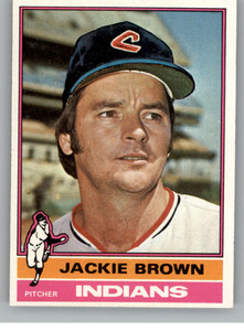 1976 Topps #301 Jackie Brown VG Cleveland Indians 