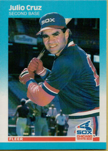 1987 Fleer #492 Julio Cruz NM Chicago White Sox 